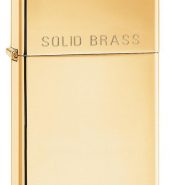 Genuine New Zippo® Slim® Solid Brass 1654