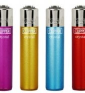 4 x Clipper Gradient Solid Colours Refillable Lighters