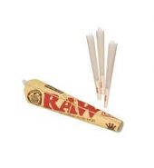 RAW Organic Pre Rolled King Size – 32 x 3 Pack Cones