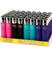 4 x Clipper Soft Touch Refillable Lighters