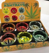 Glass Ashtray – Leaf Design