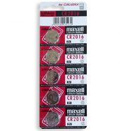 Maxell Lithium Battery CR 2016 (5 on a Card)