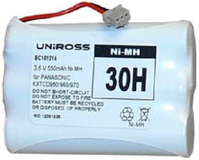 3.6V Uniross Cordless Phone Battery 3xAAA NiMH 30H BC101214