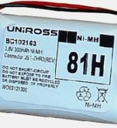 Uniross Cordless Phone Battery 3xAAAA 3.6v NiMH 81H BC102163