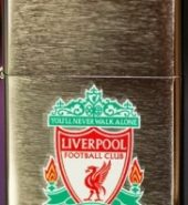 Genuine New Zippo Liverpool FC Brushed Chrome Lighter 200