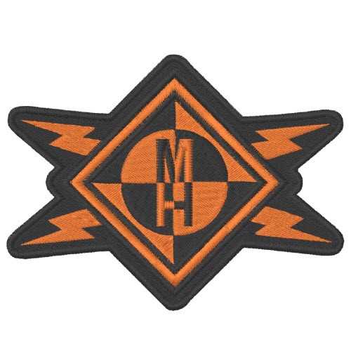 Machine Head Cut Out Burning Red Logo Patch