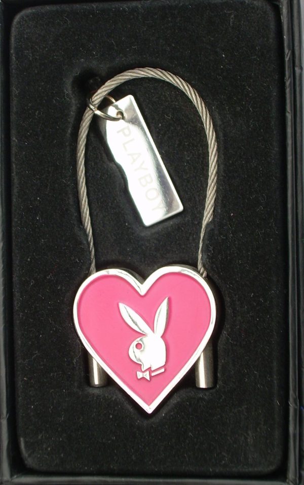 Playboy-Wire-Metal-Key-Chain-with-Heart-Bunny