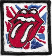 Rolling Stones ‘Brit Tongue Logo’ Inspired Iron On Embroidered Patch