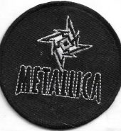 Metallic ‘Ninja Star’ Inspired Iron On Embroidered Patch