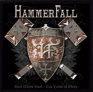 Hammerfall-'Steel meets-Steel'-Embroidered-Patch