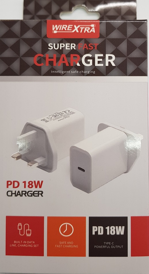 Wirextra-Super-Fast-C-Type-Wall-Charger-18W