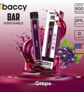 iBACCY Disposable Bar Grape 600 puffs 0% Nicotine