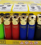 Clipper Assorted Electronic Soft Touch Lighter 40pcs