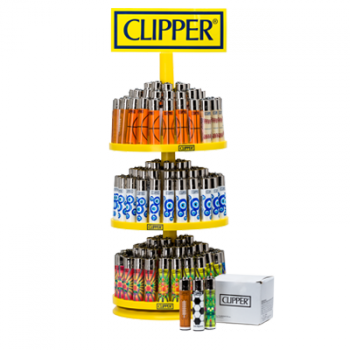 144 Clipper Flint Lighter with Display Stand + 48 Lighters Free!