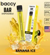 iBACCY Disposable Bar Banana Ice 600 puffs 0% Nicotine