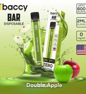 iBACCY Disposable Bar Double Apple 600 puffs 0% Nicotine
