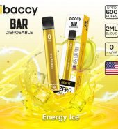 iBACCY Disposable Bar Energy Ice 600 puffs 0% Nicotine