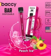 iBACCY Disposable Bar Peach Ice 600 puffs 0% Nicotine