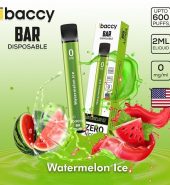 iBACCY Disposable Bar Watermelon Ice 600 puffs 0% Nicotine