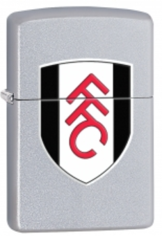 Zippo Classic Satin Chrome Windproof Petrol Lighter Fulham FC 205FFC