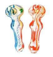Long Glass Smoking Pipe (Pack of 2) – 12cm