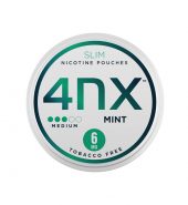 4NX 6mg Mint Slim Nicotine Pouches 5 x 20 Pouches