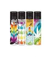 Clipper Electronic Refillable Printed Rainboweed Jet Flame Lighters 24’s – CKJ3B040UK