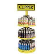 Clipper 3 Tire Display Carousel – 144 Mixed Design Lighters – CL3H076UKH