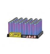 Clipper Micro Metal Cover Metallic Mixed Icy Lighters Tray of 30’s