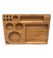 Medium Wooden Rolling Tray with Compartments – TRY-B230x155