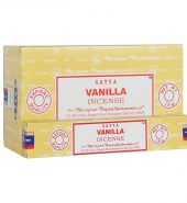 Satya Natural Vanilla Incense Sticks 12 packs of 15’s