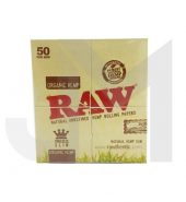 Raw Organic Hemp King Size Slim Rolling Papers Box of 50’s