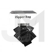 Zipper Branded 50mm x 50mm Black Baggies
