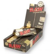 RAW Classic Black & Gold 1 1/4 Size Ultra Thin Rolling papers Box 24 Packs