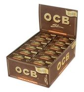 OCB Unbleached Slim Rolls Box of 24’s