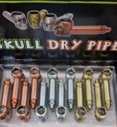 Skull Dry Metal Pipe with Screens