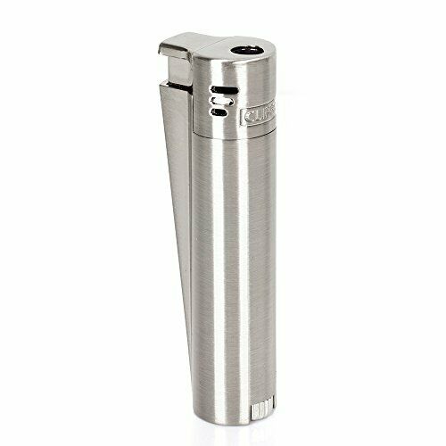 Clipper Shiny Chrome Jet Flame Lighter with Gift Box