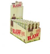 RAW Organic Hemp King Sized Pre-Rolled Cones 3 x 32pks