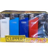Clipper Flat Fit Translucent Electronic Lighters – TK21R – 25’s