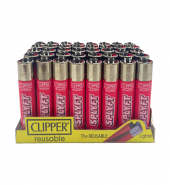 Clipper SPLYFT Pink Large Classic Refillable Lighters – Tray of 40’s