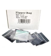Zipper Branded 2 x 2 Clear Bags x 5 Boxes