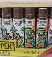 Clipper Assorted STREET LIFE Flint Lighter 40pcs