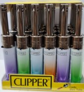 Clipper Assorted Gradient Mini Tube Electronics Candle Lighter 24pcs